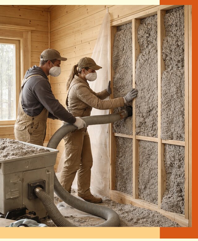 Утепление дачного дома эковатой в Верхней Пышме от 1488 руб./м2 — комплексно, ТепломастерВрх