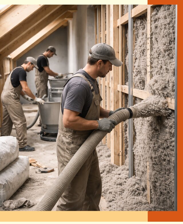 Утепление таунхауса эковатой в Верхней Пышме от 2257 руб./м² — монтаж и задувка | ТепломастерВрх