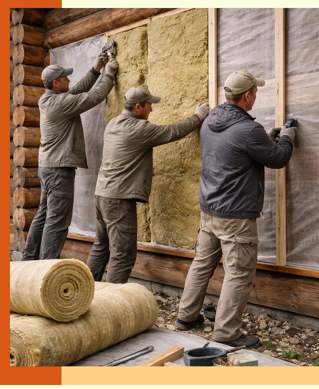 Утепление деревянного дома в Верхней Пышме эффективными технологиями