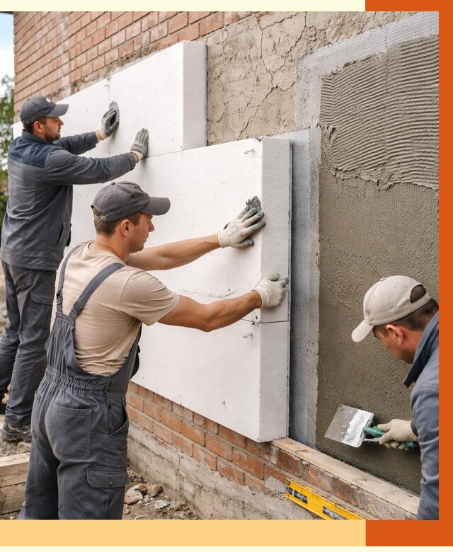 Утепление кирпичного дома в Верхней Пышме от 4309 руб. под ключ | ТепломастерВрх