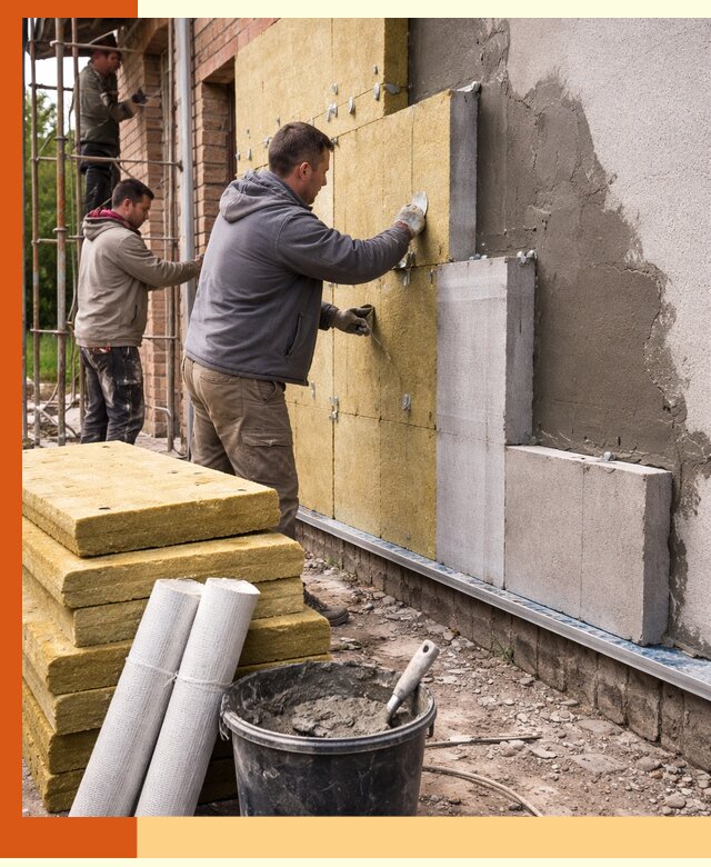 Утепление кирпичного дома под ключ в Верхней Пышме