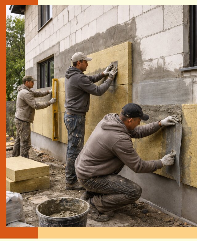 Утепление дома из газобетона в Верхней Пышме качественно и долговечно