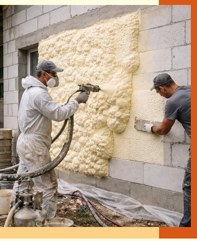 Утепление дома из газобетона ППУ в Верхней Пышме от 4925 руб./м² под ключ | ТепломастерВрх