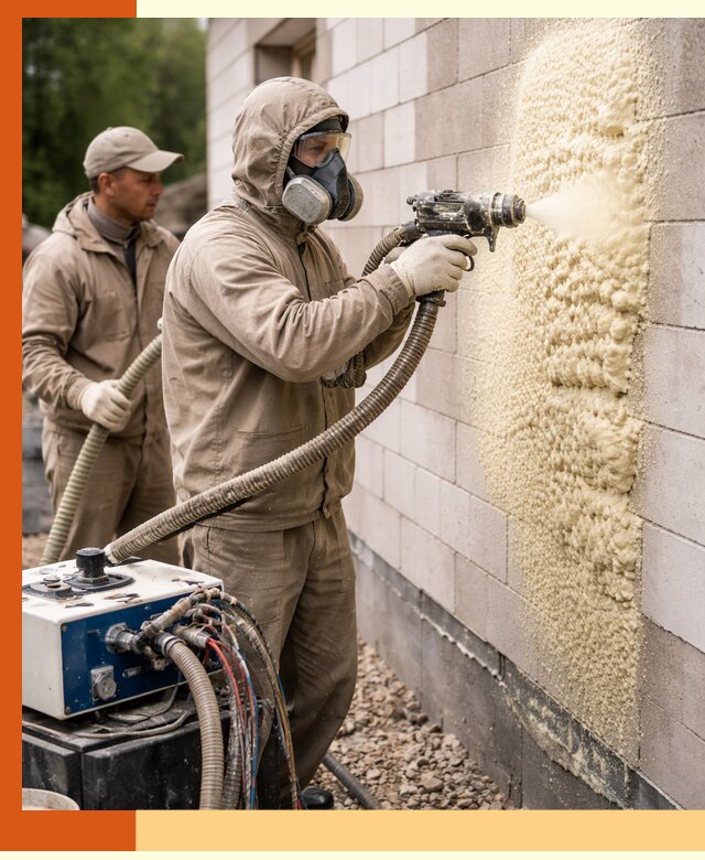 Утепление дома из газобетона ППУ в Верхней Пышме — надежная теплоизоляция