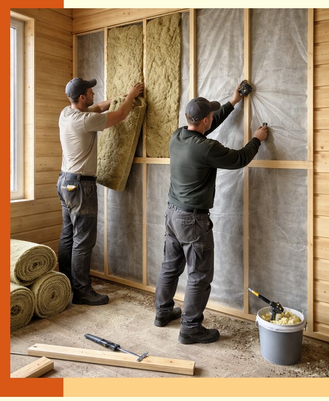 Утепление дома из минибруса в Верхней Пышме: комплексные теплоизоляционные работы