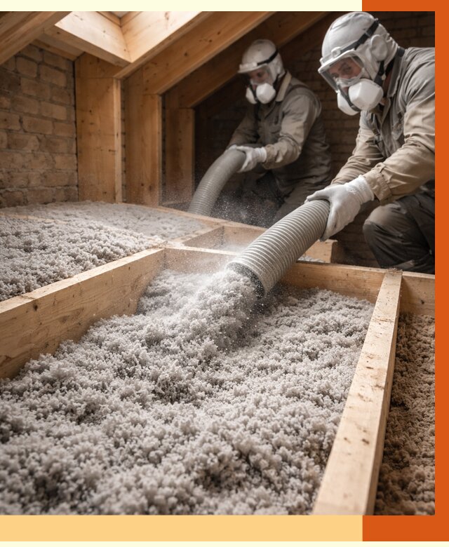 Утепление коттеджа эковатой в Верхней Пышме от 2565 руб./м² — комплексная задувка и монтаж | ТепломастерВрх