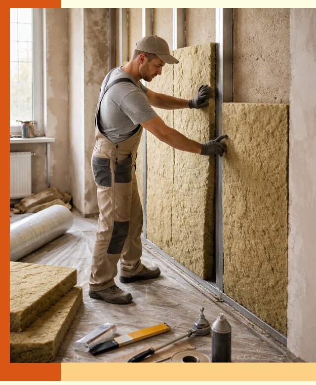 Утепление квартиры в Верхней Пышме — комплексная теплоизоляция стен и полов