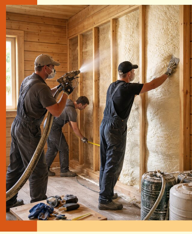 Утепление бани пенополиуретаном (ППУ) в Верхней Пышме