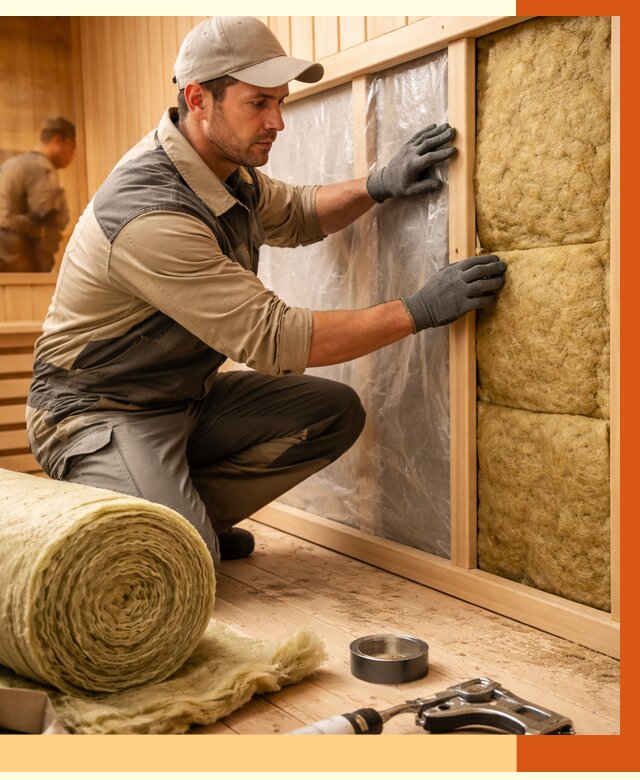 Утепление сауны изнутри в Верхней Пышме от 6669 руб. за м2 | ППУ, под ключ — ТепломастерВрх