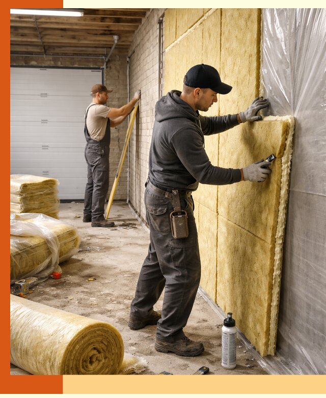 Утепление гаража под ключ в Верхней Пышме — все виды теплоизоляции