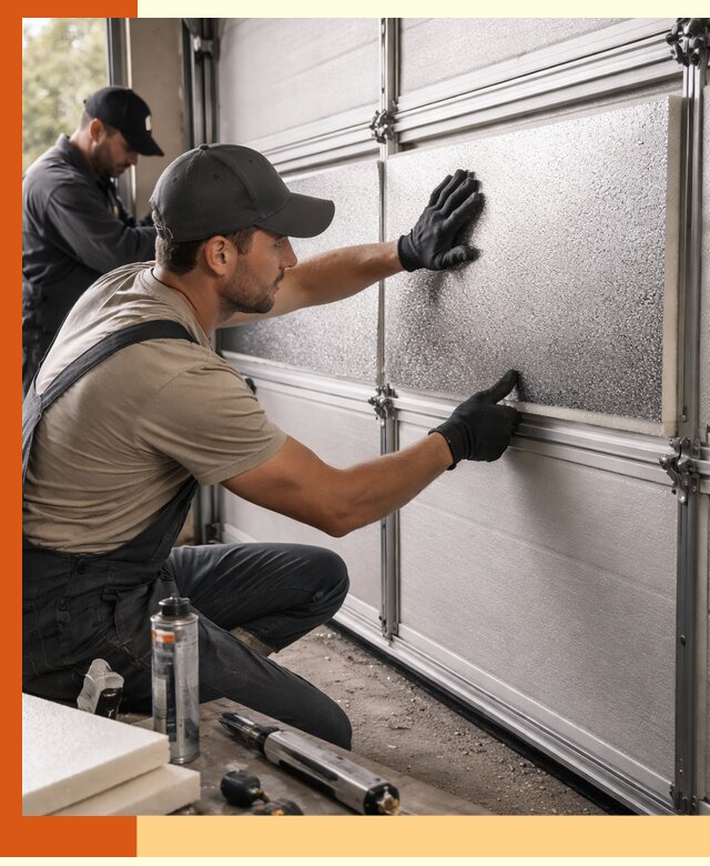 Утепление гаражных ворот в Верхней Пышме качественно и надежно