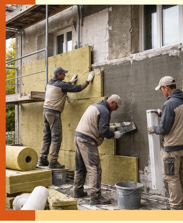Утепление фасада зданий и домов в Верхней Пышме