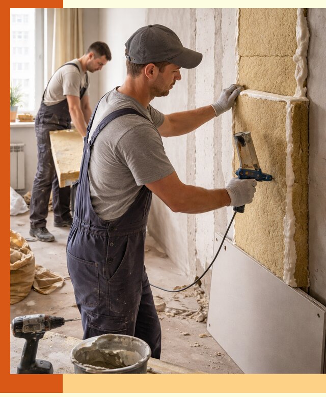 Утепление стен изнутри в Верхней Пышме — качественно и эффективно