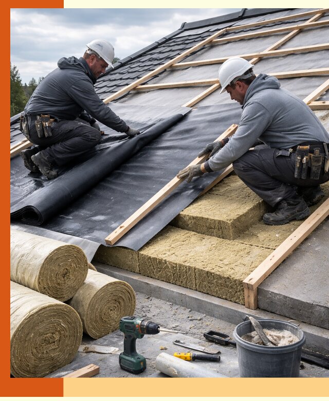 Утепление крыши снаружи в Верхней Пышме: профессиональная теплоизоляция