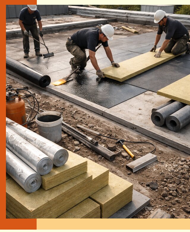 Утепление плоской крыши в Верхней Пышме — надежная теплоизоляция и герметизация