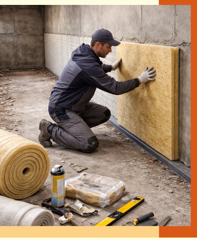 Утепление фундамента изнутри в Верхней Пышме от 4309 руб./м2 — работы под ключ | ТепломастерВрх