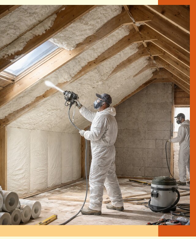 Утепление мансарды ППУ в Верхней Пышме от 2822 руб./м² — заказать под ключ | ТепломастерВрх