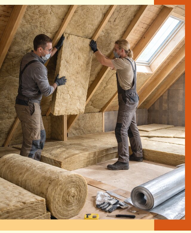 Утепление мансарды минватой в Верхней Пышме от 4309 руб./м2 — монтаж и пароизоляция | ТепломастерВрх