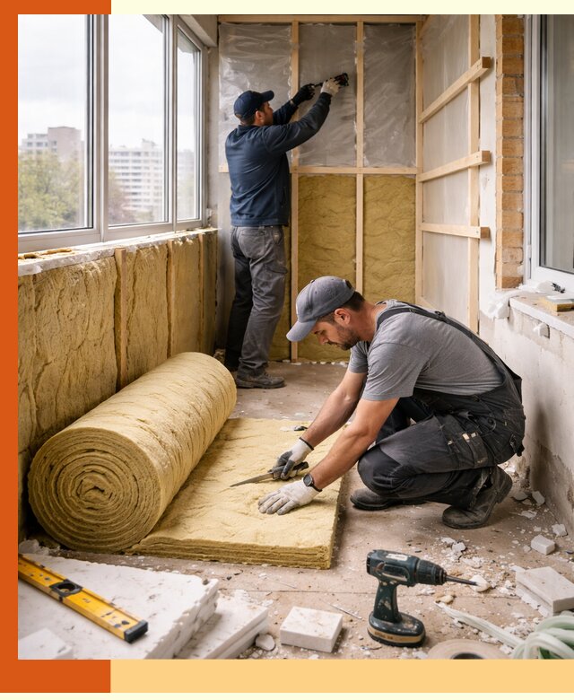 Утепление балкона под ключ в Верхней Пышме качественно и быстро