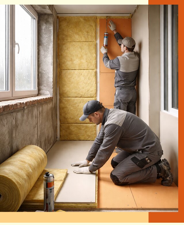 Утепление лоджии под ключ в Верхней Пышме от 6669 руб/м2 — комплексное решение | ТепломастерВрх