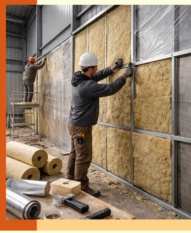 Утепление ангара в Верхней Пышме — профессиональная теплоизоляция помещений