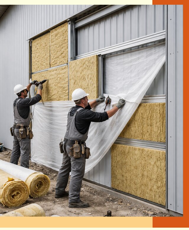 Утепление металлического склада в Верхней Пышме от 4617 руб/м2 — комплексное утепление под ключ | ТепломастерВрх