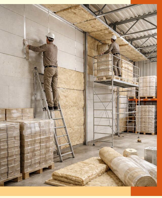 Утепление склада готовой продукции в Верхней Пышме от 2001 руб./м2 — комплексно | ТепломастерВрх