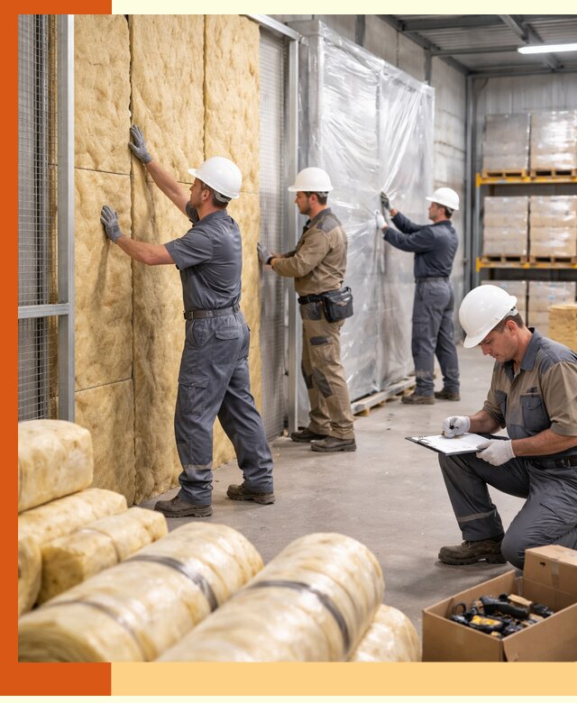 Утепление склада готовой продукции в Верхней Пышме качественно и быстро