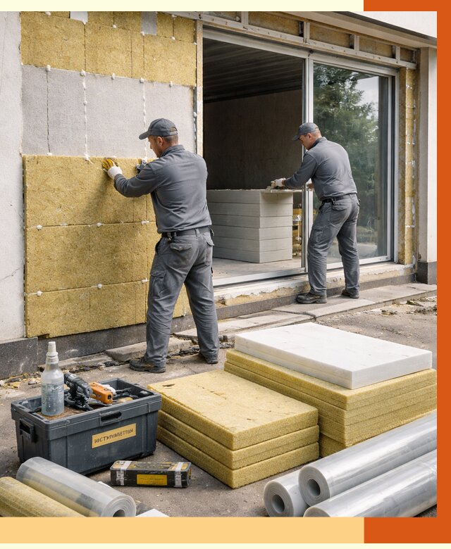 Утепление торгового павильона в Верхней Пышме от 14877 руб./м² под ключ | ТепломастерВрх