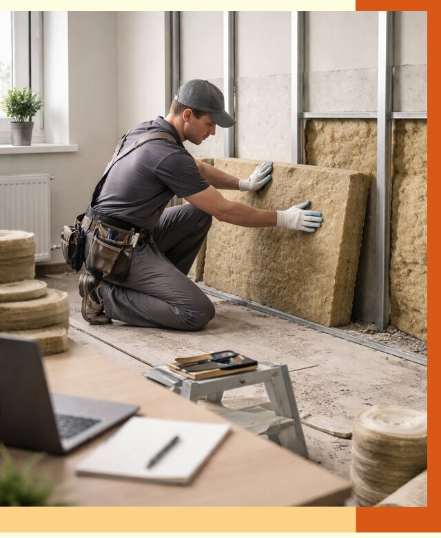 Утепление офиса в Верхней Пышме от 4617 руб/м2 — комплексное утепление офиса под ключ | ТепломастерВрх