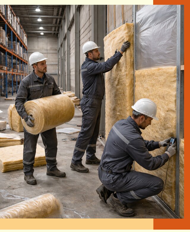 Утепление логистического центра в Верхней Пышме от 4617 руб/м² под ключ | ТепломастерВрх