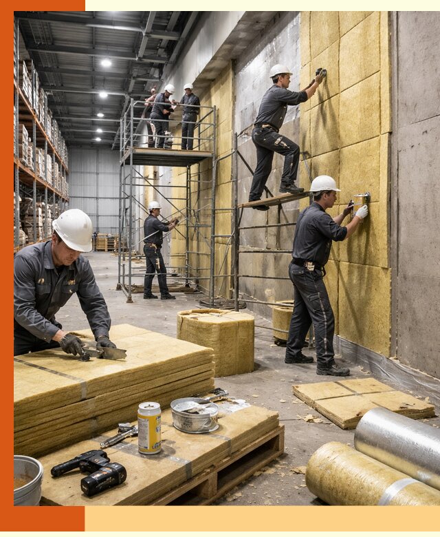 Утепление логистического центра в Верхней Пышме качественно и экономично