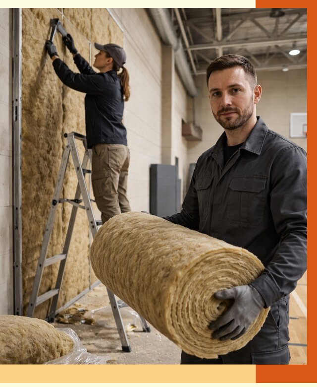 Утепление спортзала в Верхней Пышме от 7695 руб/м2 — комплексное утепление под ключ | ТепломастерВрх