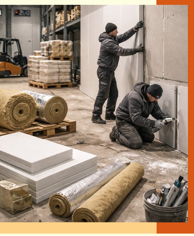 Утепление холодного склада в Верхней Пышме от 8721 руб/м2 — комплексное под ключ | ТепломастерВрх