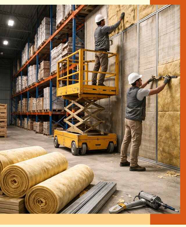 Утепление торгового склада в Верхней Пышме от 3283 руб/м2 — комплексно и под ключ | ТепломастерВрх