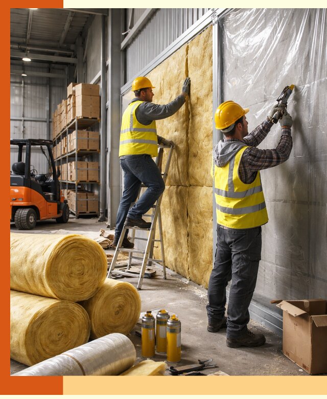 Утепление склада с техникой в Верхней Пышме под ключ