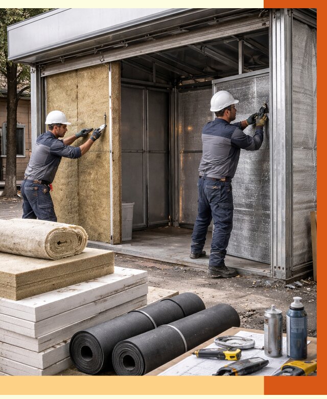 Утепление павильона шаурма в Верхней Пышме под ключ от 1231 руб. за м² | ТепломастерВрх