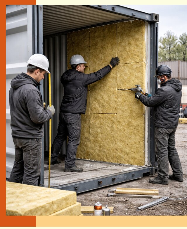 Утепление морского контейнера в Верхней Пышме: надежная теплоизоляция и защита
