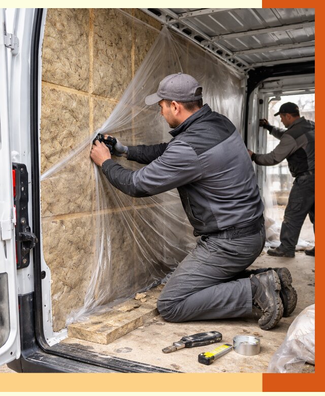 Утепление фургона в Верхней Пышме от 16929 руб/м2 — утепление фургона ППУ и кузова | ТепломастерВрх