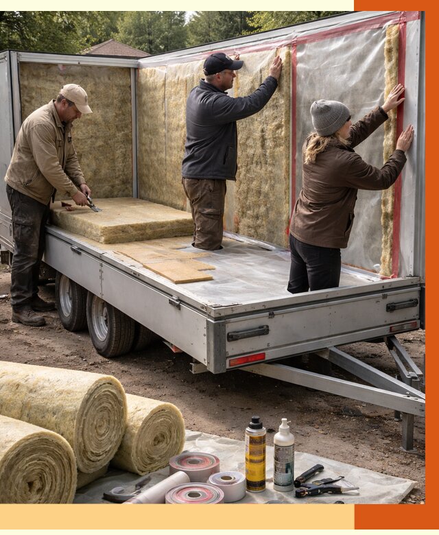 Утепление прицепа в Верхней Пышме под ключ от 12825 руб. — комплекс от ТепломастерВрх