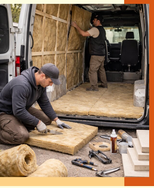 Утепление кемпера в Верхней Пышме под ключ от 12312 руб. — профессионально | ТепломастерВрх