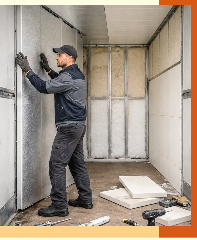 Утепление холодильного кузова в Верхней Пышме от 13851 руб. под ключ | ТепломастерВрх