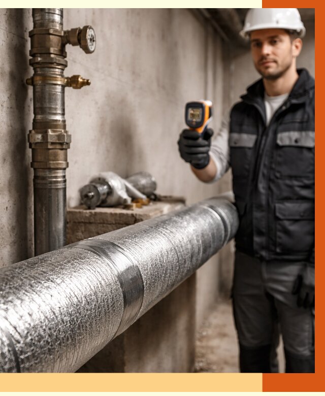 Утепление труб водоснабжения в Верхней Пышме от 8721 руб. за м² — услуги ТепломастерВрх