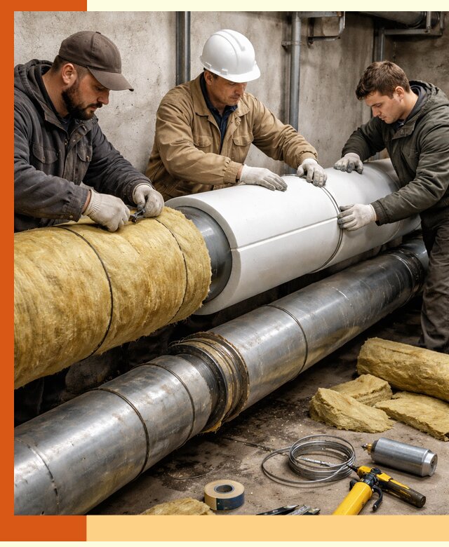 Утепление трубопровода в Верхней Пышме с гарантией энергоэффективности