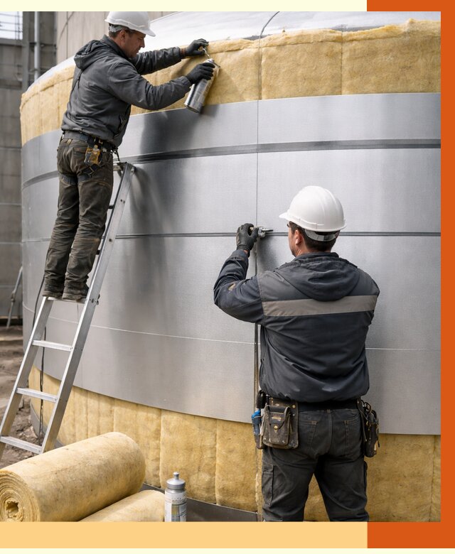 Утепление цистерны в Верхней Пышме пенополиуретаном от 14877 руб. под ключ | ТепломастерВрх