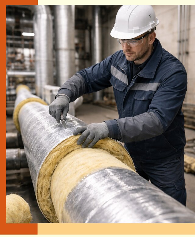 Утепление технологического оборудования и заводских установок в Верхней Пышме