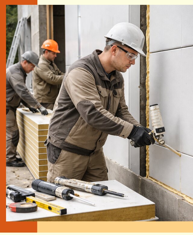 Утепление сэндвич-панелей пенополиуретаном в Верхней Пышме