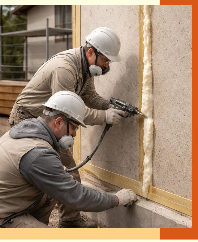 Утепление сип панелей ППУ в Верхней Пышме от 4925 руб. под ключ | ТепломастерВрх