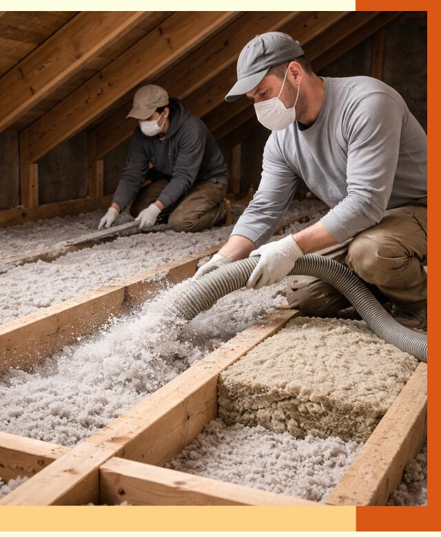 Заполнение полостей чердачного перекрытия в Верхней Пышме от 4617 руб. | ТепломастерВрх