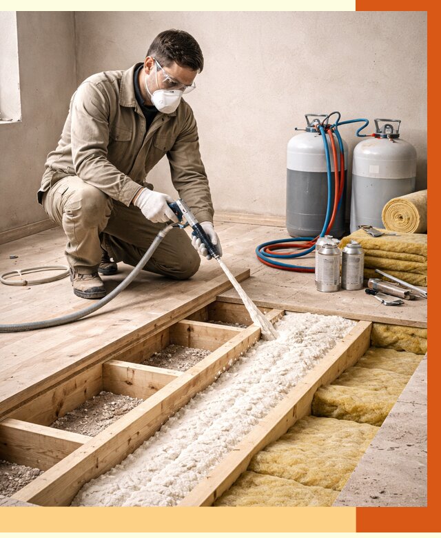 Заполнение полостей межэтажного перекрытия в Верхней Пышме от 4309 руб. | ТепломастерВрх